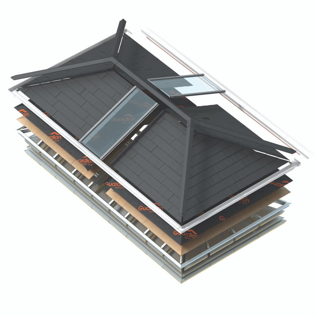 Guardian Exploded Roof Fixed Window